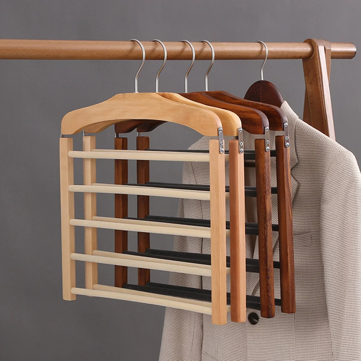 Sleek Organizer Multi-Pant Rack