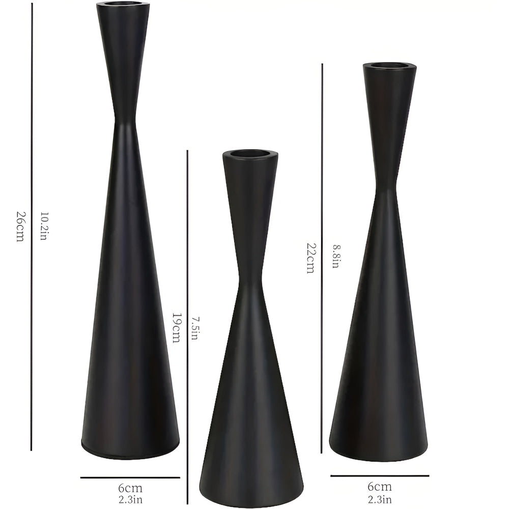 Modern Brass Candlestick Set for Home Decor – Nordic Style
