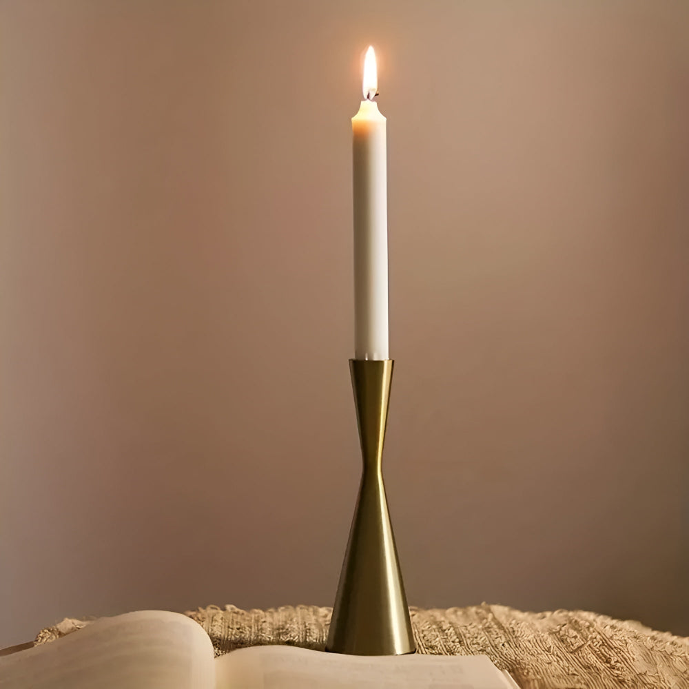 Modern Brass Candlestick Set for Home Decor – Nordic Style