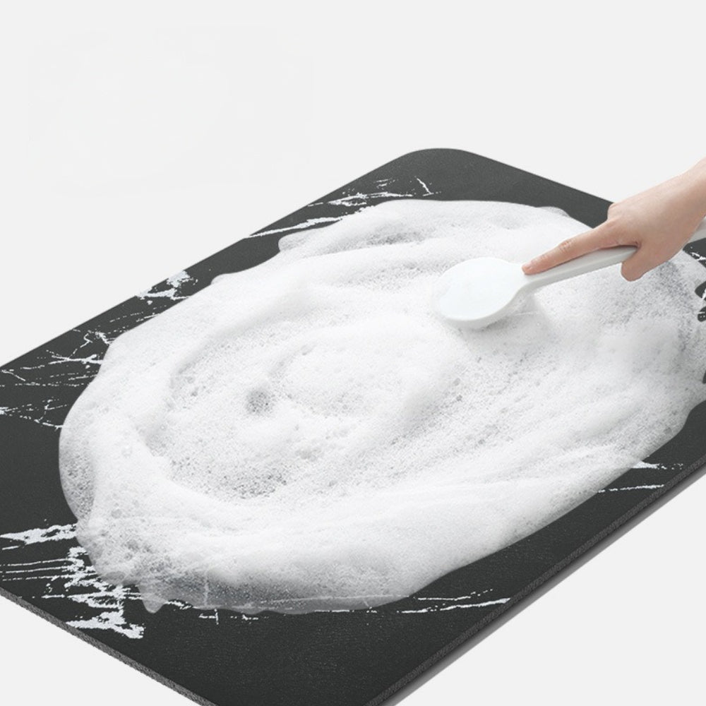 Non-Slip Diatom Stone Rug for Bathroom – Quick Dry Marble Mat