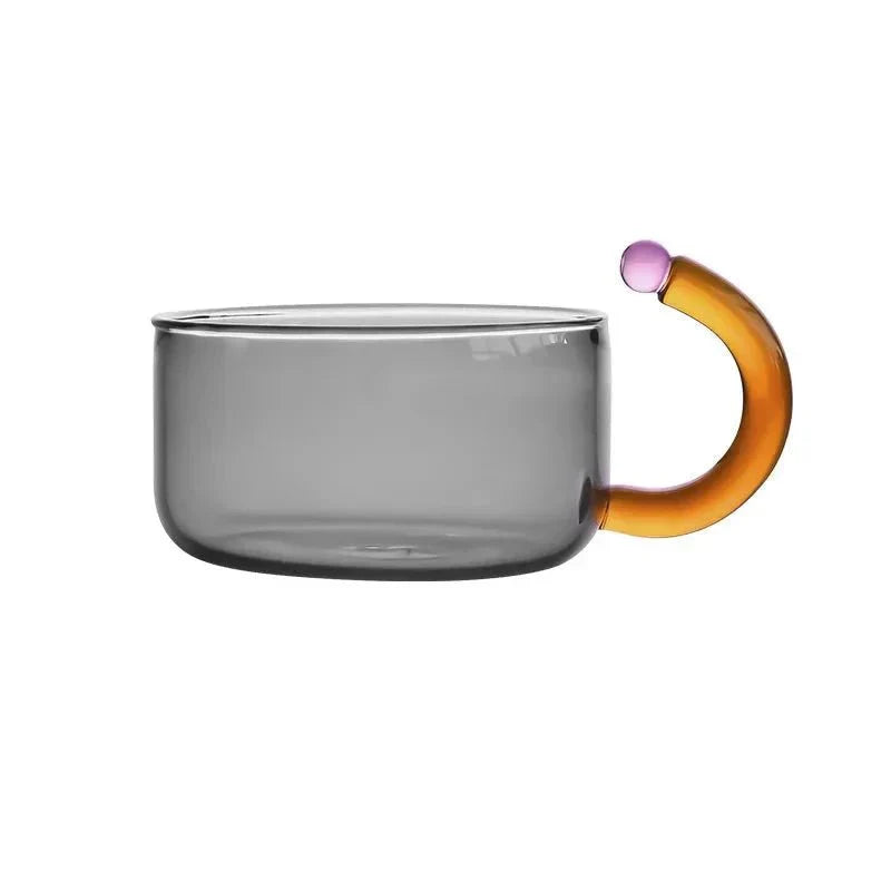 Sophisticated Glass Kettle and Mug Ensemble