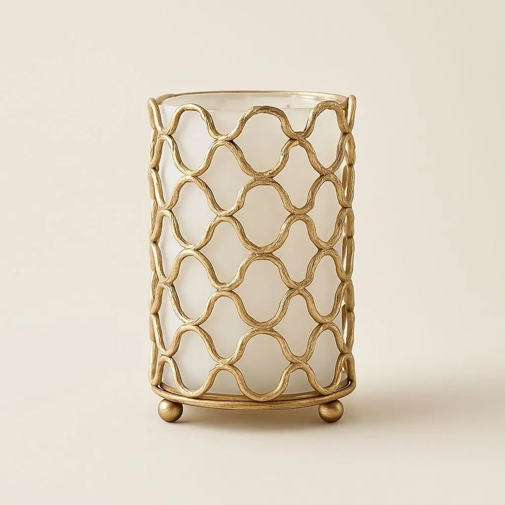 LuxeSphere Geometric Glass Centerpiece