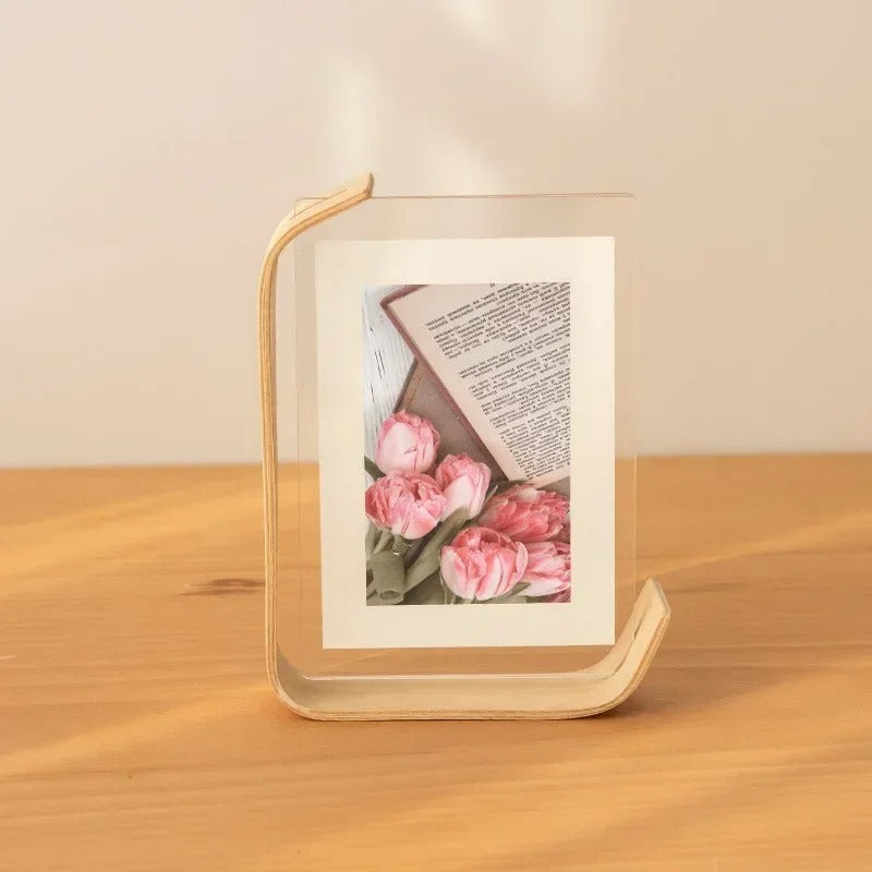 Floating Design Wooden Photo Frames – Beech and Acrylic Display