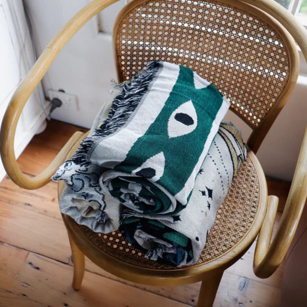 Moderniqa | 100% Cotton snake throw blanket 3