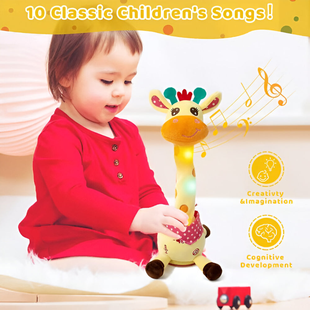 Interactive Singing Giraffe Plush Toy for Kids - Musical Friend