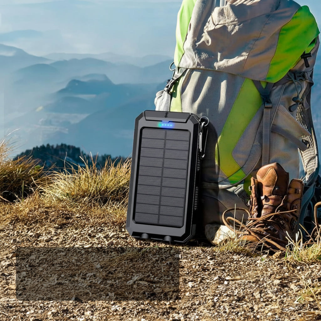 20000mAh Waterproof Power Bank with Solar Charging Capability
