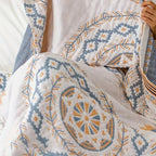 100% Cotton Boho Mandala Throw Blanket (Machine Washable)
