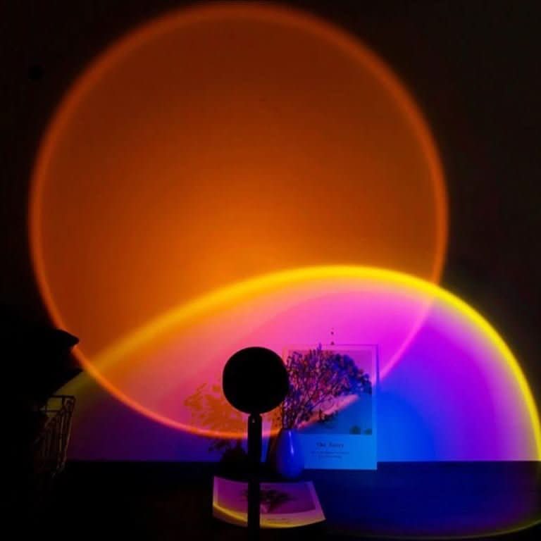 16-Color Rotating Sunset Projection Lamp