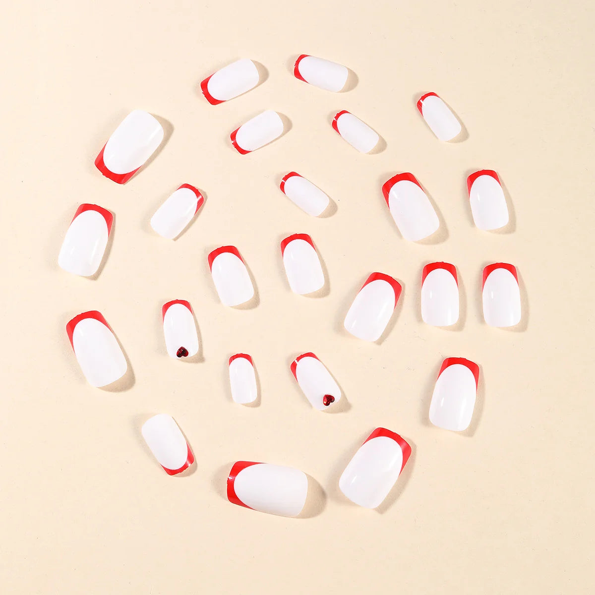 Acrylic Nail Extensions Heart-Accent Easy Application