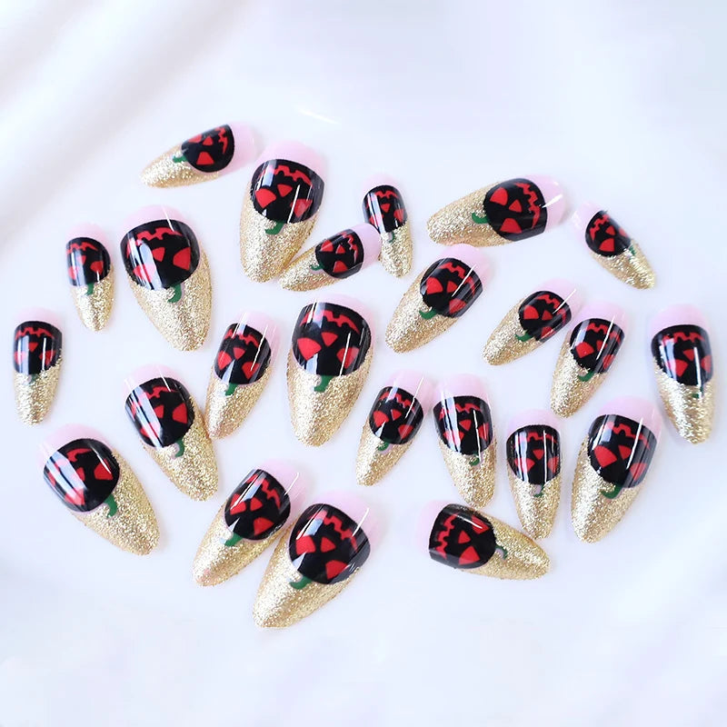 Acrylic Nail Set Halloween Designs Stick-On