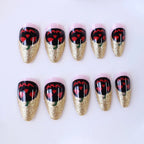 Acrylic Nail Set Halloween Designs Stick-On