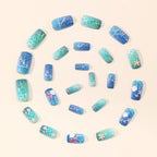 Acrylic Nail Set Ocean-Inspired Tips & Tools