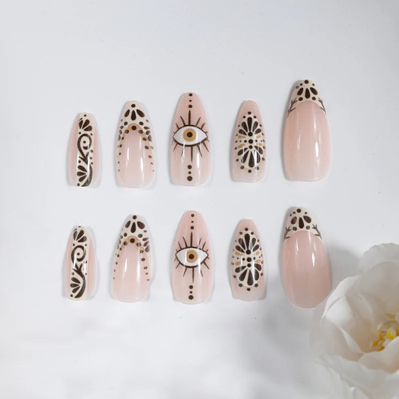 Acrylic Nail Set Stylish Designs Long-Lasting Easy Application