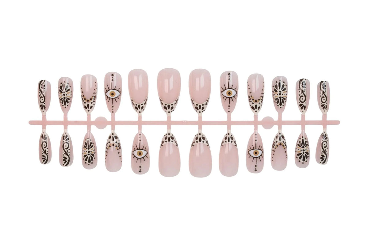 Acrylic Nail Set Stylish Designs Long-Lasting Easy Application