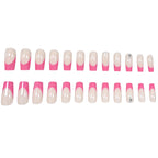 Acrylic Nails Vibrant Artistic Patterns Chip Resistant