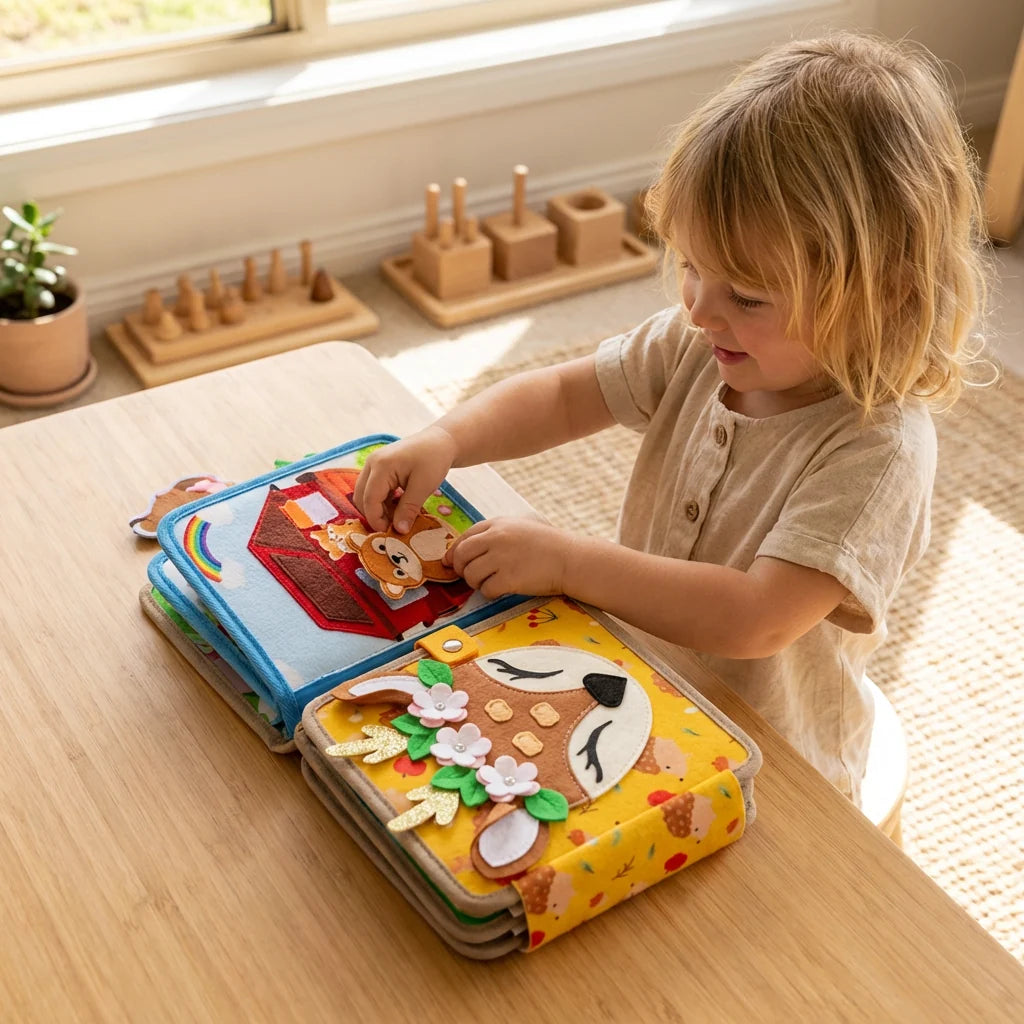 Activity Book Tactile Fabric & Interactive