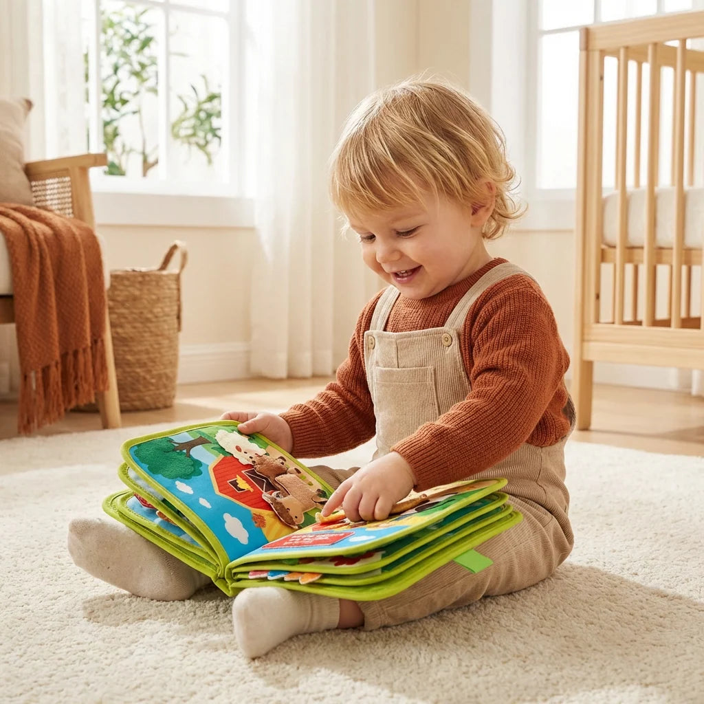 Activity Book Tactile Fabric & Interactive