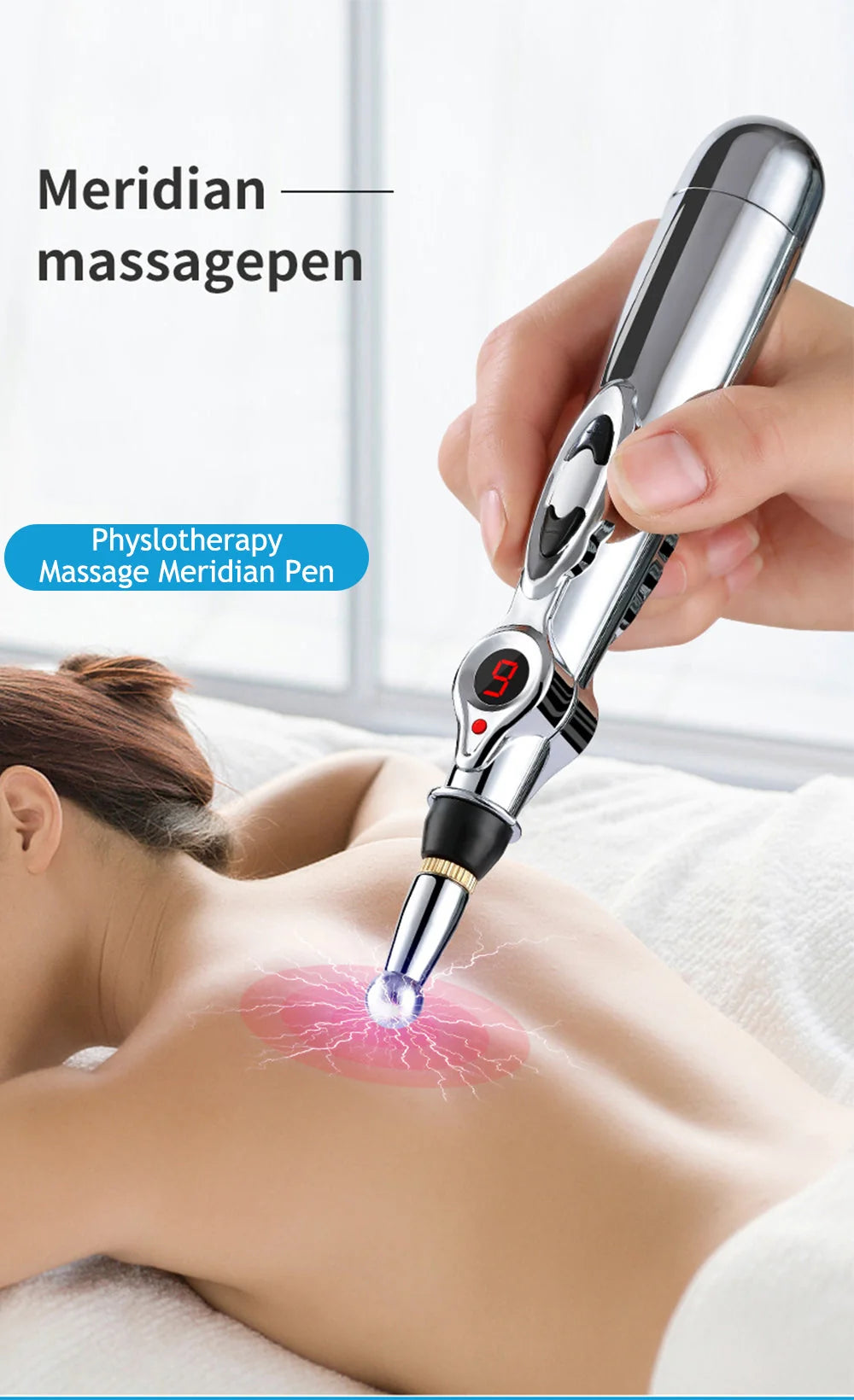 Acupuncture Pen Needle-Free Portable For Face & Body