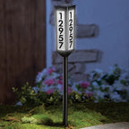 Address Stake Solar-Powered LED Adjustable Height