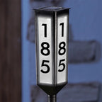 Address Stake Solar-Powered LED Adjustable Height
