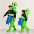 Alien Costume Inflatable Built-In Fan & Elastic Cuffs