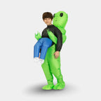 Alien Costume Inflatable Built-In Fan & Elastic Cuffs