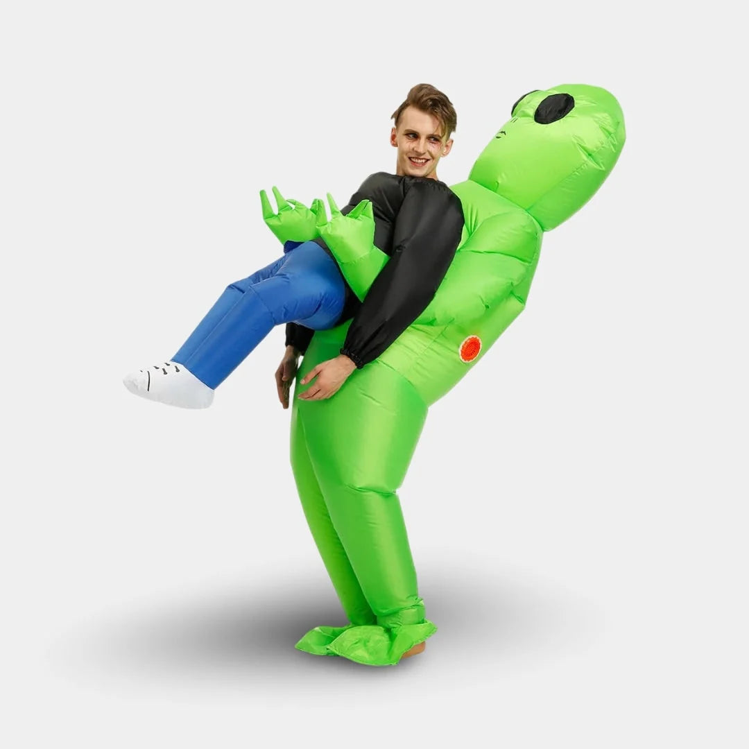 Alien Costume Inflatable Built-In Fan & Elastic Cuffs