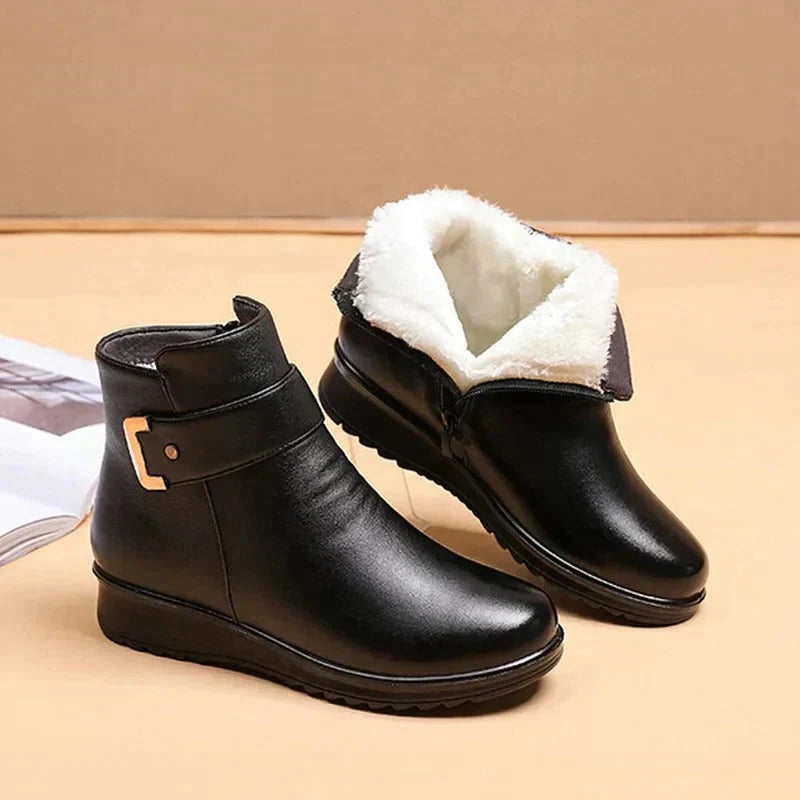 Ankle Boots Built-In Arch Support Natural Fiber Lining