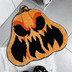 Area Rug Pumpkin Shape Soft Plush Non-Slip Backing
