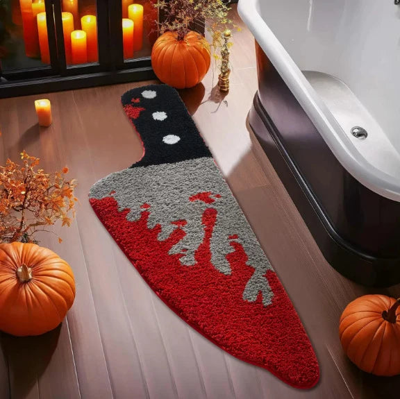 Area Rug Pumpkin Shape Soft Plush Non-Slip Backing