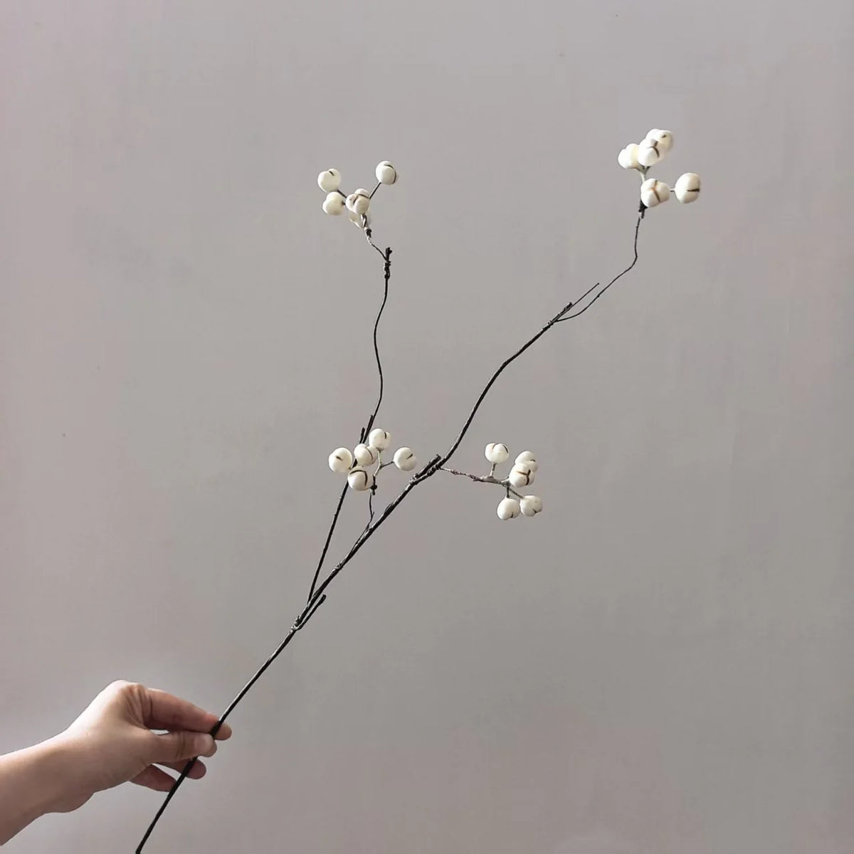 Artificial Berry Stem Lifelike Fade Resistant Low Maintenance