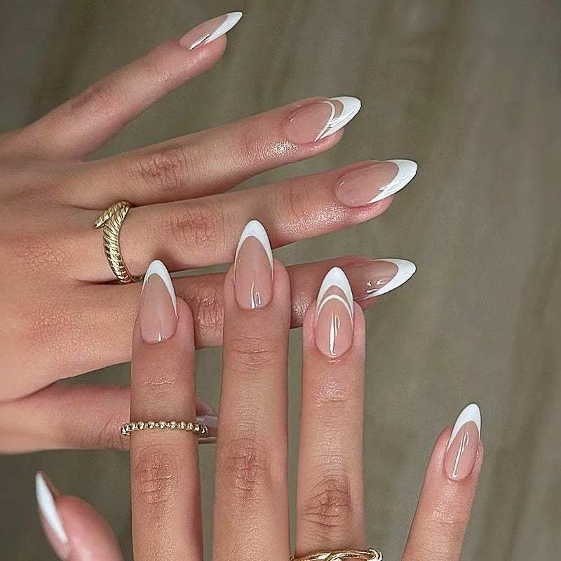 Artificial Nail Tips Self-Adhesive Brown Multiple Sizes
