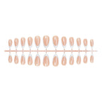 Artificial Nail Tips Self-Adhesive Brown Multiple Sizes