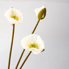 Artificial Poppy Stem Realistic & Flexible 30 Inch