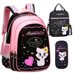 Backpack Set Waterproof Nylon Thermal Lunchbox & Pencil Case