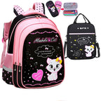 Backpack Set Waterproof Nylon Thermal Lunchbox & Pencil Case