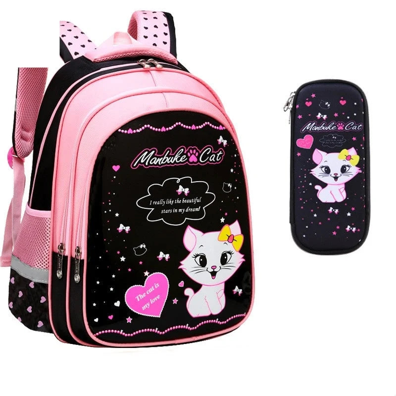 Backpack Set Waterproof Nylon Thermal Lunchbox & Pencil Case