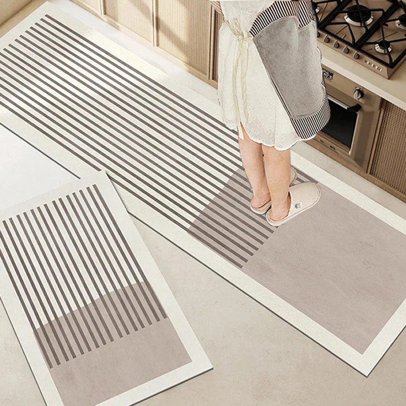 Bath Mat Velvet Top Non-Slip Silicone Base