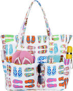 Beach Bag Extra Large Wet Compartment Multiple Pockets