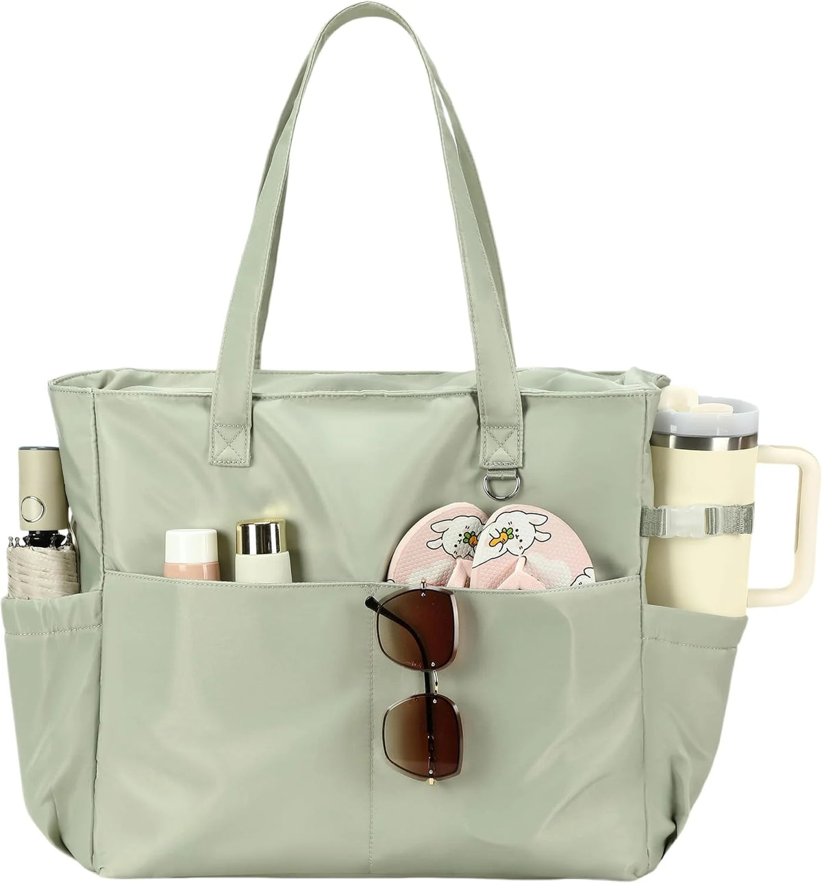 Beach Bag Extra Large Wet Compartment Multiple Pockets