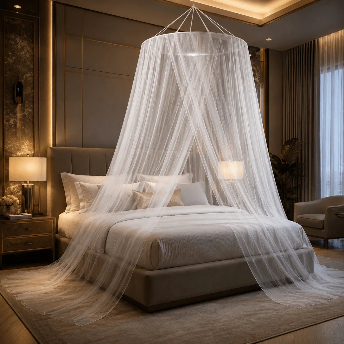 Bed Mosquito Net Breathable Mesh Foldable Quick Setup