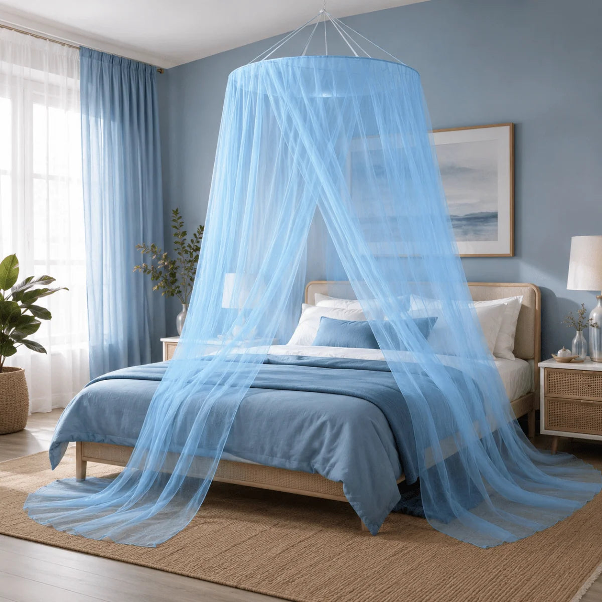 Bed Mosquito Net Breathable Mesh Foldable Quick Setup