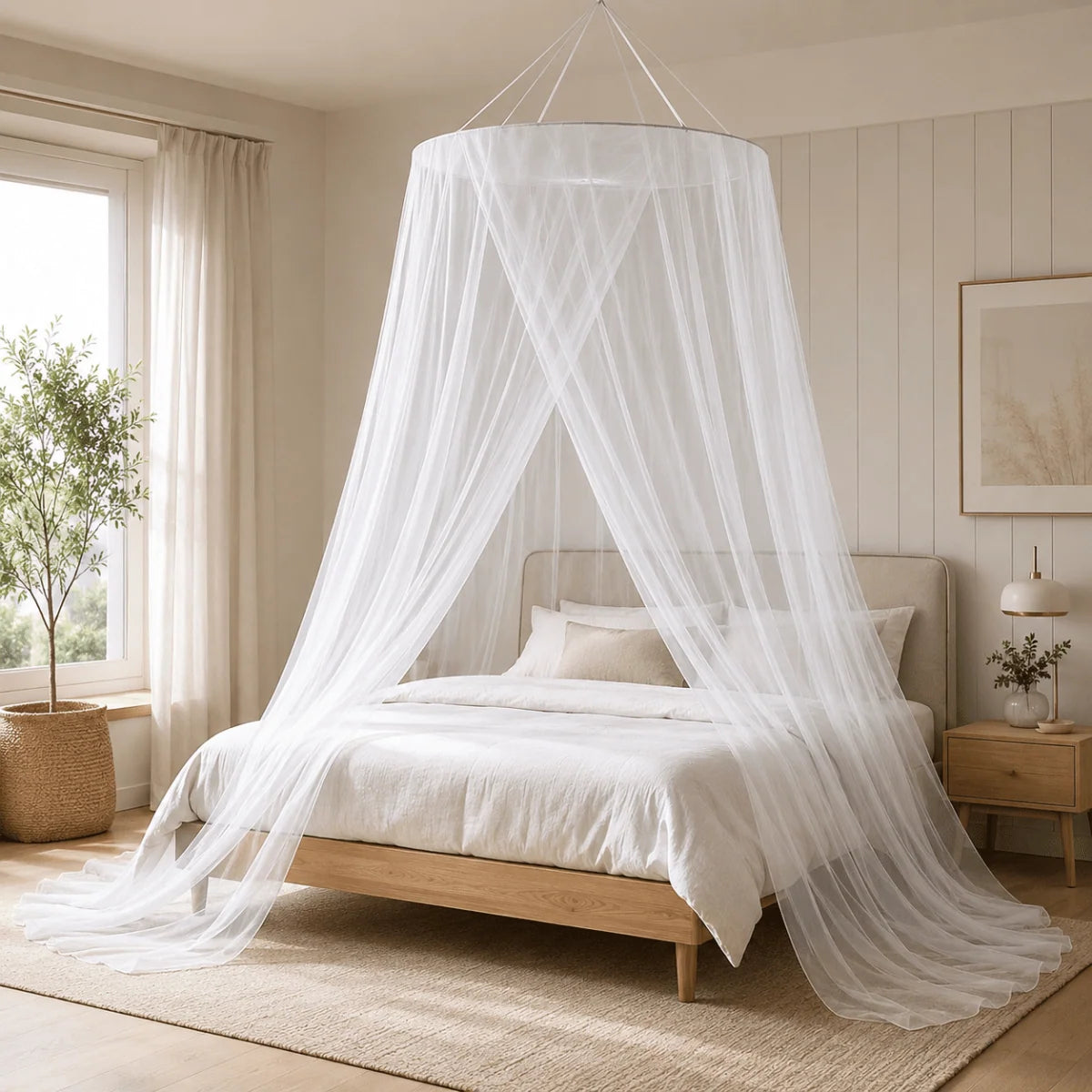Bed Mosquito Net Breathable Mesh Foldable Quick Setup