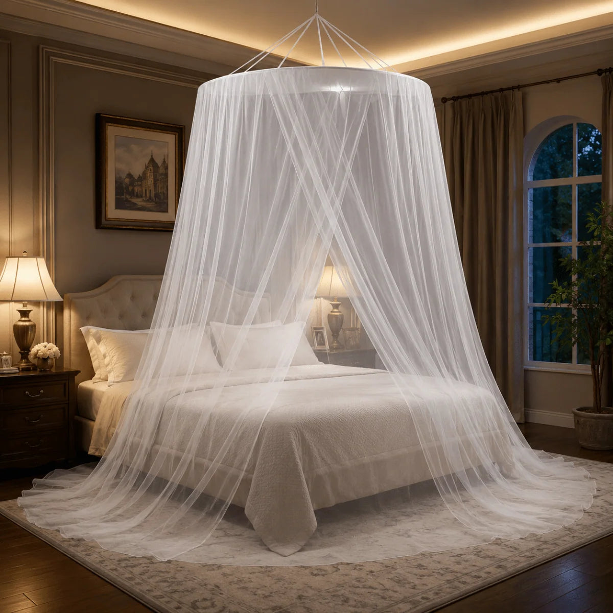 Bed Mosquito Net Breathable Mesh Foldable Quick Setup