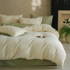 Bedding Set Cotton Satin Subtle Jacquard Machine Washable