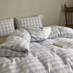 Bedding Set Washed Cotton Breathable Lace Trim