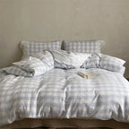 Bedding Set Washed Cotton Breathable Lace Trim