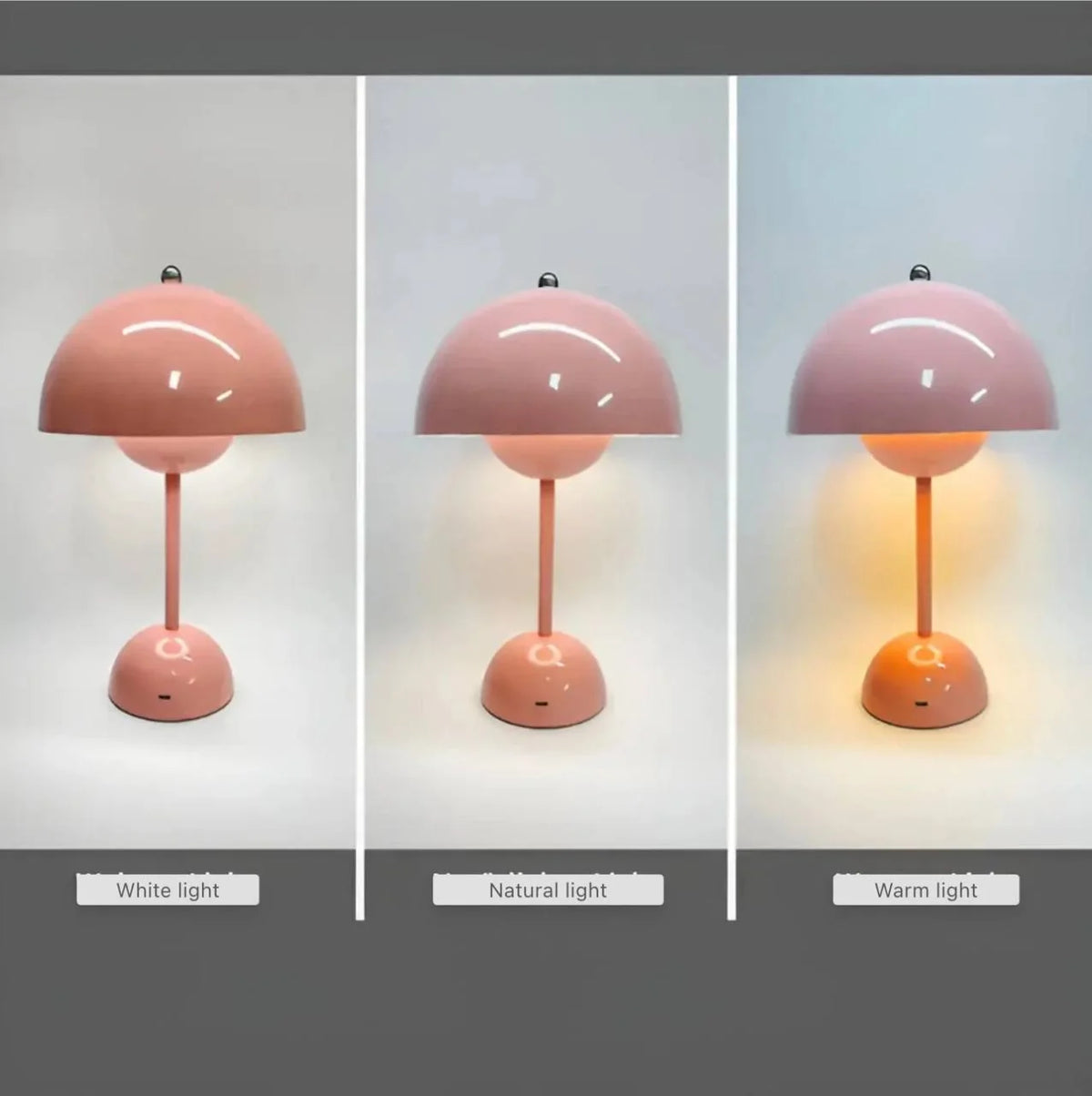 Bedside Table Lamp Dimmable Touch Cordless LED