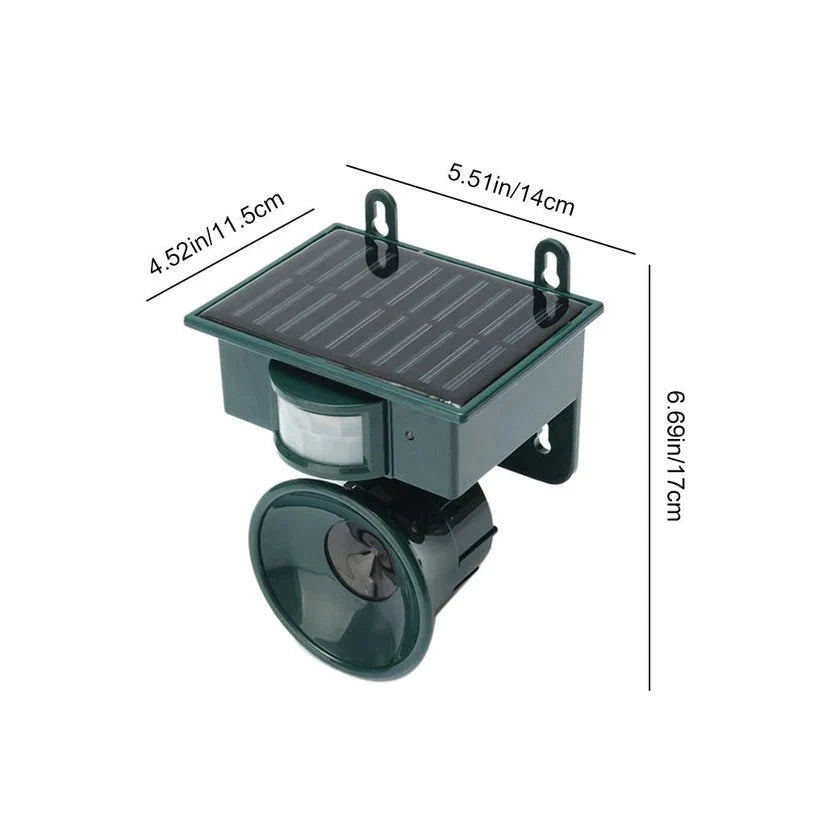 Bird Repeller Solar-Powered Motion-Activated Sound Deterrent