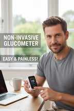 Blood Glucose Monitor Fingertip Testing & Digital Display